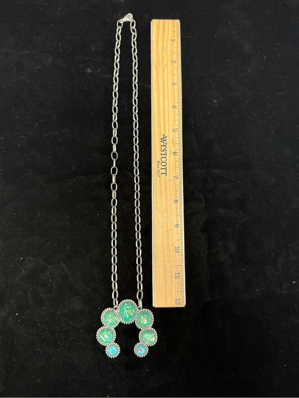 Green and Blue Turquoise Statement Necklace